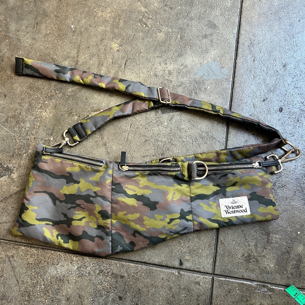 Vivienne Westwood Nylon THREE separate Pouch Camp crossbody Bag VEGAN